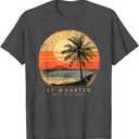 St. Maarten Caribbean Islands Palm Tree Vintage Beach T-Shirt XS 