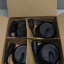 4Pack Food Fan for Table, AA Battery Powered, Portable Fan with Flexible Gooseneck and Soft Blades, Soundless Table Fan for BBQ, Picnic, Party, Patio (Non-rechargeable,Black)