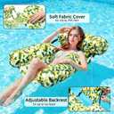 Inflatable Pool Floats for Adults 2 Pack Floating Lounge Chair & Pool Noodle, Thickened Durable Design with Air Pump, Ideal for Summer Pool Parties, Beach & Lake Relaxation