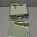 Newwiee 100 Pack Sage Cloth Napkins - 17 x 17 Inch Green Table Napkins for Dinner, Home, Wedding, Birthday Party - Machine Washable Reusable Square Satin Napkin