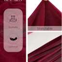 Meetjen Women's Long Sleeve Tops Slim Fit Wrap V Neck Ruffle 2026 Spring Trendy Casual Going Out Shirt Tee Blouses (L)