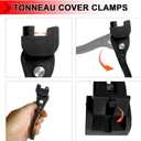 Rear Clamp Universal Replacement Parts for Hard Folding or Soft Folding Tonneau Cover, Truck Bed Tonneau Cover Clamp, 4 Pcs