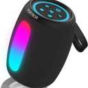 Bluetooth Speaker, Portable Wireless, Powerful Stereo Sound/8 Light Modes, 36H Playtime, TWS, IPX5 Waterproof, for Outdoor/Home/Party/Camping/Beach Essentials, Holiday Birthday Gifts for Him Her