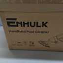 ENHULK Cordless Pool Vacuum with 6' Extension Pole, Upgraded 26.5 GPM Beast-Level Suction, 2 Filters, 1H Runtime, Handheld Rechargeable Pool Cleaner for Above Ground & Inground Pools, PC68
