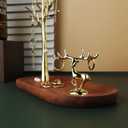 MORE&LESS Branch Jewelry Rack with deer, for Ring Earrings Necklace Bracelet,Suitable for living rooms, bathrooms,offices,etc.