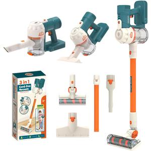 Kids Cleaning Toy Set 3-in-1 Kid Vacuum That Really Works, Toddler Toys Vacuums Cleaning Set for Children Aged 3+, Fun Kids Working Toy Vacuum Cleaner with Working Suction for Realistic Play