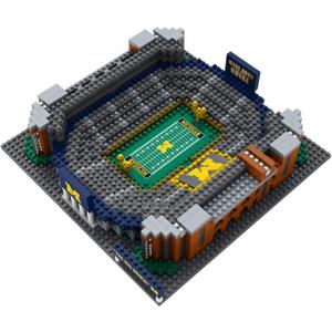FOCO NCAA Unisex-Adult NCAA College Team Construction Blocks 3D Mini BRXLZ Stadium (One Size)