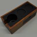 MHW-3BOMBER Espresso Tamping Station, 4 in 1 Walnut Espresso Organizer Box with Magnetic Drawer for Storage 51-58mm Espresso Tamper,Distributor,Portafilter and Espresso Accessories,CH6718