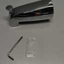 Slip Fit Tub Spout with Pull-Up Diverter for 1/2 inch Copper Tube, Chrome