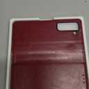 ZZXX for Samsung Galaxy S22 Wallet Case with [RFID Blocking] Card Slot Stand Strong Magnetic Leather Flip Fold Protective Phone Case for Samsung Galaxy S22 Case Wallet(Wine Red-6.1 inch)