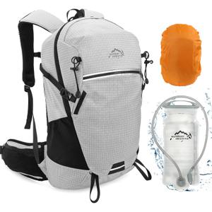 Hydration Backpack, 25L Hiking Backpack with 3L Water Bladder and Rain Cover, Hiking Water Backpack Men Women Lightweight Hydration Pack for Hiking, Cycling, Climbing, Camping