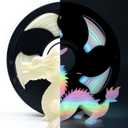 Glow in The Dark Gradient Rainbow 1.75mm PLA Filament, Luminous Rainbow Vibrant Bright 3D Printer Filament, 1kg (2.2lbs) Spool 3D Printing PLA Filament Rod