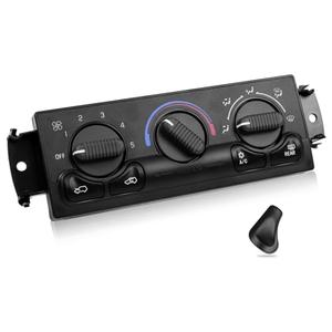 599-218 A/C Heater Climate Control Module Panel Switch for 1999-2002 Chevy Silverado Suburban Avalanche Tahoe GMC Sierra Yukon XL, Front HAVC Control Replace 15054697 15054698 15753263 15753264,etc