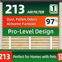 213 Air Filter Replacement, Help Reduce Odor, Humidity Resistance & Dust Capture, Compatible with AprilAire Whole House Air Purifiers,20x25X4 Furnace Filter - 1 Pack