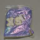 Hiroyuki Iridescent Makeup Bag, 14 inches Cosmetic Bag, Large Capacity Travel Pouch (Skinl, blue)