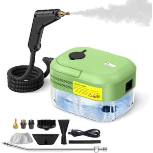 2200W Steam Cleaner, Handheld Steam Cleaner whit 1.2L Water Tank for Home Use, Fast Heat-Up in 10-15s, Portable High Steam Cleaners Machine for Cleaning Kitchen, Bathroom, Grout, Car
