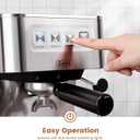 Gevi 20 Bar Espresso Machine, Programmable Coffee Maker with Milk Frother