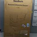 NeoBorn 4 in 1 Baby Bassinet, Bedside Bassinet with Breathable Mesh Design, 7 Height Adjustable Rocking Bassinet, Crib with Comfy Mattress and Wheels for Newborns, Khaki