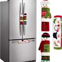 3 Piece Set Christmas Snowman Refrigerator Door Handle Covers Appliance Handle Covers Christmas Decorations Fits Standard Size Kitchen Refrigerator Microwave Oven Or Dishwasher