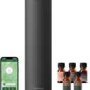 Aromadd Scent Diffuser Starter Kit Waterless Essential Oil Diffuser for Home, 1500 Sq.Ft Coverage Scent Air Machine, Smart Auto Mode Hotel Collection Diffuser with Cold Air Tech (Black)