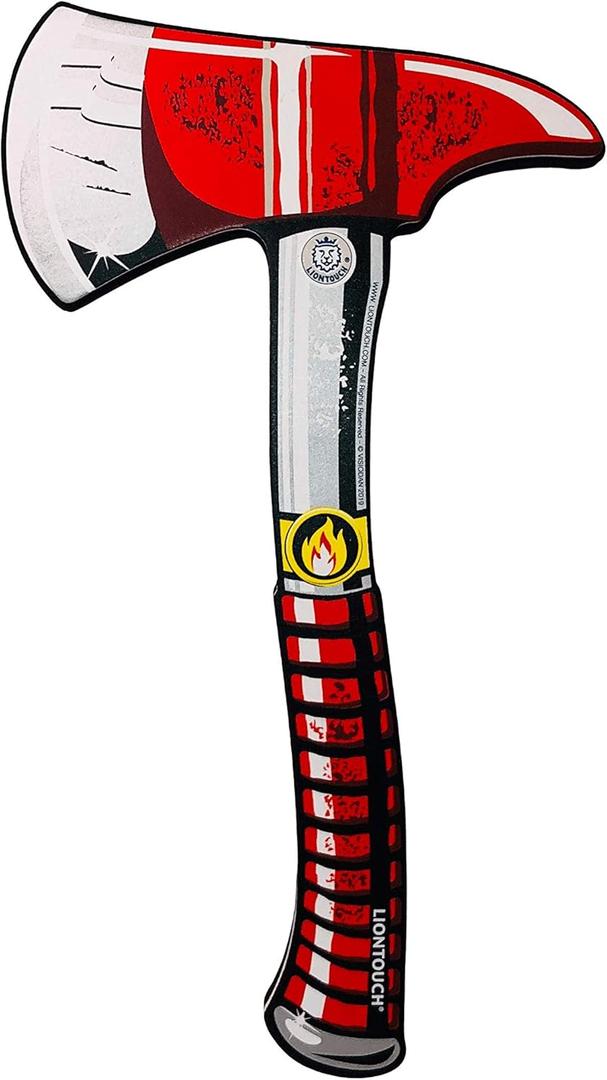 Liontouch - Firefighter Hatchet | for Boys & Girls Aged 3-8 Years | Pretend Play Fireman Toy Axe in Safe & Durable Foam for Kids and Toddlers | Made for Safe and Educational Playing