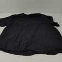 KLIEGOU Men's 100 Cotton Loose Fit Thick T-Shirt Heavy Weight Crewneck Tees for Men (Large, Black)