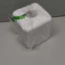 mDesign Plastic Square Disposable Facial Tissue Box Cover for Bathroom Vanity, Countertop, Bedroom Dresser, Night Stand, Office Desk, End Table, Hold Paper Tissues - Hyde Collection - White/Chrome