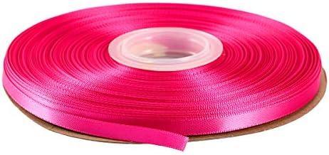 ITIsparkle 1/4" Inch Double Faced Satin Ribbon 50 Yards-Roll Set for Gift Wrapping Scrap Books Party Favor Hair Braids Baby Shower Decoration Floral Arrangement Craft Supplies, Garden Rose Ribbon