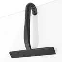 Shower Squeegee for Glass Doors - Ergonomic Round Grip, All-in-One Silicene Design with Built-in Hook Design for Easy Hanging, Efficient for Bathroom, Tile Wall, Car