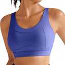 RUNNING GIRL High Impact Sports Bras for Women,Racerback Running Bra Workout Crop Tank Tops Longline Sports Bra Push up (Small)