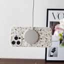 Skyseaco for iPhone 16 Pro Max Case Magnetic Compatible with MagSafe Cute Flower Phone Case Soft TPU Shockproof Phone Cover Full Camera Protection for Women Girls - White