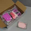 20 Pcs Mini Suitcase Empty Storage Box and Plush Ball Keychain Candy Luggage Containers Packaging Case for Bridal Shower Baby Shower Party Favors Travel Gifts (Pink,Rose Red)