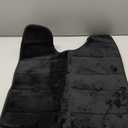 Buganda Memory Foam U-Shaped Contour Toilet Rugs, Non Slip Absorbent, Thick Soft Washable Bathroom Mat, Floor Carpet Bath Rugs Mat for Toilet Base (24" x 20", Black)