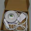 Ceiling Grow Lights for Indoor Plants, 192 LEDs 24W Full Spectrum Plant Lights for Indoor Growing, 3.5" Under Cabinet Plant Grow Light with 6/12/16H Timer, 5 Brightness Levels (4-Head)