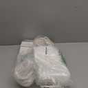 LIHOMR Gift Bags 8.25" x5.9 x3.15 100Pcs White Kraft Paper Bag with Handles for Small Business Christmas Bulk, Wedding, Party Favor, Shopping, Lunch, Halloween Trick-or-Treat Bags