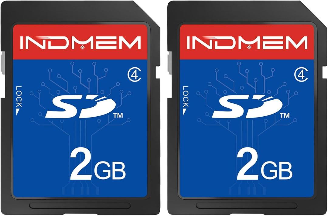 SD Card 1GB (2 Pack) Class 4 Flash Memory Cards MLC Stanard Secure Digital Cards Camera Cards, 2GB(2pc)