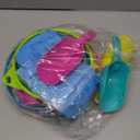 JOYIN Foldable Beach Bucket Set - 3 Packs Collapsible Toy Buckets with Shovels and Mesh Backpack for Kids Toddlers Party, Camping Gear, Travelling, Fishing Water Pail (Pink/Purple/Green)