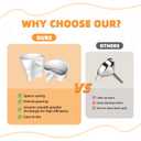 Flour Funnel for Kitchen Aid Mixer - New Silicone Kitchen Funnels, Flour Funnel Attachment for Kitchen Aid Artisan Ksm150 5-Quart Tilt-Head Stand Mixer, Durable & Mess Free - White