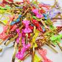 Bow Tie Twist Ties for Cake Pops Sealing Cello Bags Lollipop Gifts Packgae, Assorted Colors,count of 200