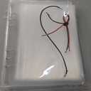 Large 5x8 and 5x7 Index Card Binder Holder with Clear Plastic Sleeves  90 Pocket A5 6-Ring Binder for Flashcards, Postcards, Recipe Cards  Small Storage Organizer with Sheet Protectors