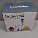 Immersion Blender 5 in 1 Hand Blender, Electric Blenders Max 1000W Heavy Duty Motor, 21 Speed & Turbo Mode Handheld Blender, Milk Frother, Egg Whisk, 800ml Beaker, 600ml Chopper Stainless Steel Blades (Silver)