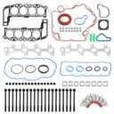 HS26157PT Head Gasket Kit with Bolts Set Timing Cover Gasket, Compatible with 2000-2003 Dodge Dakota Durango Ram 1500, 99-03 Grand Cherokee 4.7L V8 Engine, Replace# CS26157 ES71129
