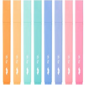 Mr. Pen- Aesthetic Highlighters No Bleed, 8 Pack, Assorted Colors, Chisel Tip, Cute Highlighters Assorted Colors for Journaling, Highlighting, Underlining, Fast Dry, Back to School Supplies (Fairytale shades)