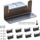 Solar Panel Mounting Brackets Z Bracket, with Nuts and Bolts,Suitable for 50W to 150W Solar Panels on RV,Boats,Motorhome, Cabins, Sheds, Garages,Off Grid, Stainless Steel, 2 Units (8PCS)