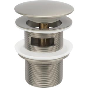 Freestanding Bathtub Drain Pop-up Stopper - Suitable for Most Bathtubs, Compatible With Rough-in Kit (Brushed Nickel Finish)