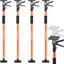 Adjustable Support Pole - Cabinet Jack, Drywall Lift, 4-Pack,45-114Inch Adjustable Height, Supports Up to 154lbs, Telescopic 3rd Hand System for Ceiling, Cargo Bars, Cabinet Installation