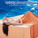 Topcee Cooling Blanket (90"x90"Queen Size) for Night Sweats Absorbs Heat to Keep Adults Cool on Warm Nights, Q-Max 0.5 Cooling Blankets for Hot Sleepers, Ultra-Cool Lightweight Blanket for Bed