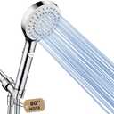 FASDUNT Shower Head with Handheld, High Pressure Handheld Shower Head with 80" Extra Long Stainless Steel Hose & Adjustable Bracket, Showerhead with ON/OFF Switch for Pets Bath