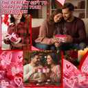 2 Pcs Valentine's Day Icon Glass Cups 14oz Heart Icon Mugs with Handle Clear Drinking Glasses Double Old Fashioned Hand Blown Cocktail Glassware for Women Valentine Party Birthday Gift