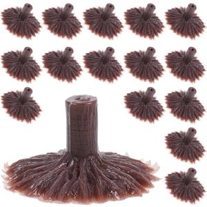 50pcs Miniature Tree Stands for Model Railroad DIY Scenery Artificial Plant Holder Feet Landscape Diorama Supplies for Train Models and Cake Decoration